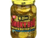 Mt. Olive Smoky BBQ Bread &amp; Butter Chips (16 oz.) Pack Of 4 - £14.94 GBP