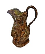 Souter Johnnie and Tam O&#39;Shanter Tree Background Green Brown Glaze Pitch... - $28.58 CAD