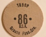 Vintage Troop 86 Wooden Nickel Grants Pass Oregon - $4.94