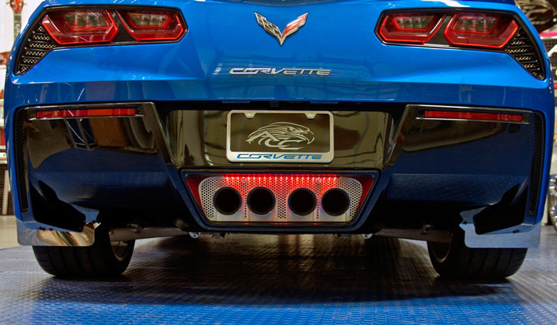2014-2017 Corvette Stingray Rear Tag Frame Corvette Script Carbon Fiber Colors - $71.82
