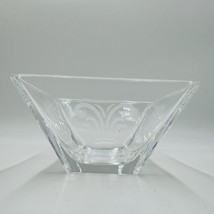 Vintage Tiffany &amp; Co. Metropolis Crystal Cut Square Bowl 3”H x 4” W Clea... - £62.52 GBP