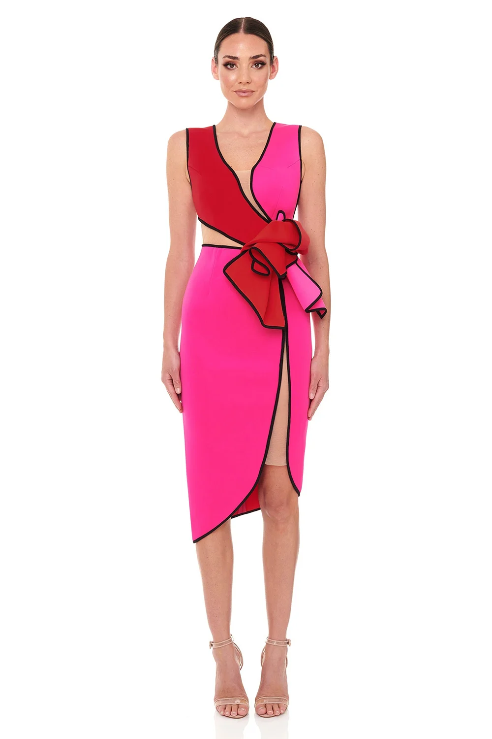 High Quality 2023 Multi Color age Dress Summer V-Neck  work  Midi Elegant Evenin - £95.28 GBP