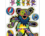 Grateful Dead Dancing Bears Outside Window Sticker Set Deadhead  Car Decal - £4.71 GBP