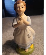 AVON Vintage 1982 Porcelain Figurine Wishful Thoughts Girl Blowing Dande... - $6.79