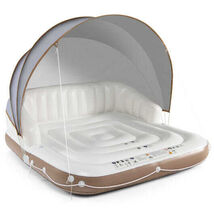 Inflatable Pool Float Lounge Swimming Raft - Color: White - $127.06