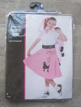 Halloween Costume - 50&#39;s Poodle Skirt,Socks,Scarf - Child - Girl Medium - 6-10 - £11.76 GBP