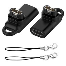 2 Pack Usb-C Female To For Garmin Watch Charger Connector Male Adapter, Type C T - £13.27 GBP