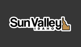 Sun Valley - Idaho - Ski Resort Stickers  - with Idaho State outline - £4.82 GBP