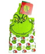 Dr. Seuss&#39; The Grinch Face Kitchen Towel Dishcloth Stink Stank Stunk New - £19.65 GBP