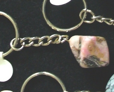 Tumbled Rhodochrosite Keychain - $2.00