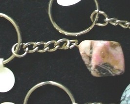 Tumbled Rhodochrosite Keychain - £1.59 GBP