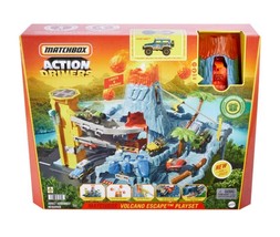 Matchbox Cars Playset with 1 1:64 Scale Toy SUV, Volcano Escape Playset - £43.31 GBP