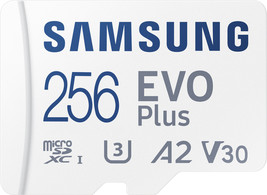 Samsung - EVO Plus 256GB microSDXC UHS-I Memory Card with Adapter - £40.78 GBP