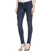 DL1961 Women&#39;s Coated Florence Instasculpt Moto Skinny Jeans, Size 27 Black - £15.50 GBP