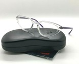 Ray Ban OPTICAL Eyeglasses RB 7188 8086 CRYSTAL CLEAR/PURPLE 52-18-140MM - £50.37 GBP