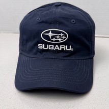 Subaru Hat Embroidered Logo Baseball Cap Adjustable Strapback Navy Blue - $20.52 CAD