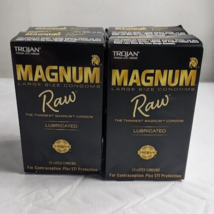 4 PACK Trojan Magnum Raw Condoms - 10ct - £25.96 GBP