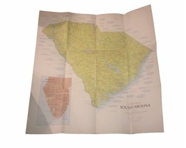 South Carolina 1982 Vintage Map &amp; Calendar Of Events - $5.78