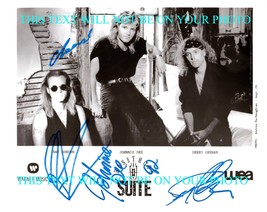 HONEYMOON SUITE AUTOGRAPHED 8x10 RP PHOTO JOHNNIE DEE NEW GIRL NOW LETHA... - £12.50 GBP