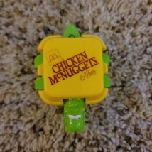 McDonald&#39;s 6 Pc Chicken Nugget Transformer Toy Dinosaur 1990 Changeables - £6.20 GBP