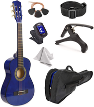 30&quot; Wood Guitar with Case and Accessories for Kids/Girls/Boys/Beginners (Blue) - £88.44 GBP