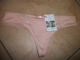 womens panty thong Jessica Simpson brand size small nwt beigh - $20.00