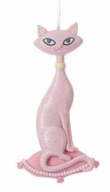 Kurt S. Adler Claydough Pink Cat Christmas Ornament Style 1 - £6.98 GBP