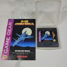 F-15 Strike Eagle SEGA Game Gear W/ Manual and Plastic Case Untested - £9.35 GBP