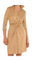 Gretchen Scott twist &amp; shout dress in Beige - size L - $135.63