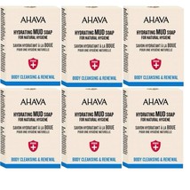 Lot of 6 Ahava Hydrating Mud Soap Body Cleansing &amp; Renewal 3.4 oz - £23.58 GBP