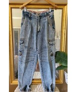 Vintage Bugle Boy Global Jeans Mens Cargo Tapered Cuffed 90s Retro Zip. ... - €44,45 EUR