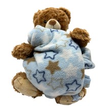 Baby Starters Plush Bear and Blue Blanket Set Stars Lovey Plush Animal 2008 - $18.69