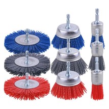 Rocaris 9 Pack Nylon Filament Abrasive Wire Brush Wheel &amp; Cup Brush, 240... - $33.99