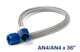 NOS 4 AN BRAIDED STAINLESS STEEL HOSE LINE 36&quot; for Nitrous System 15230 ... - $761.26 MXN