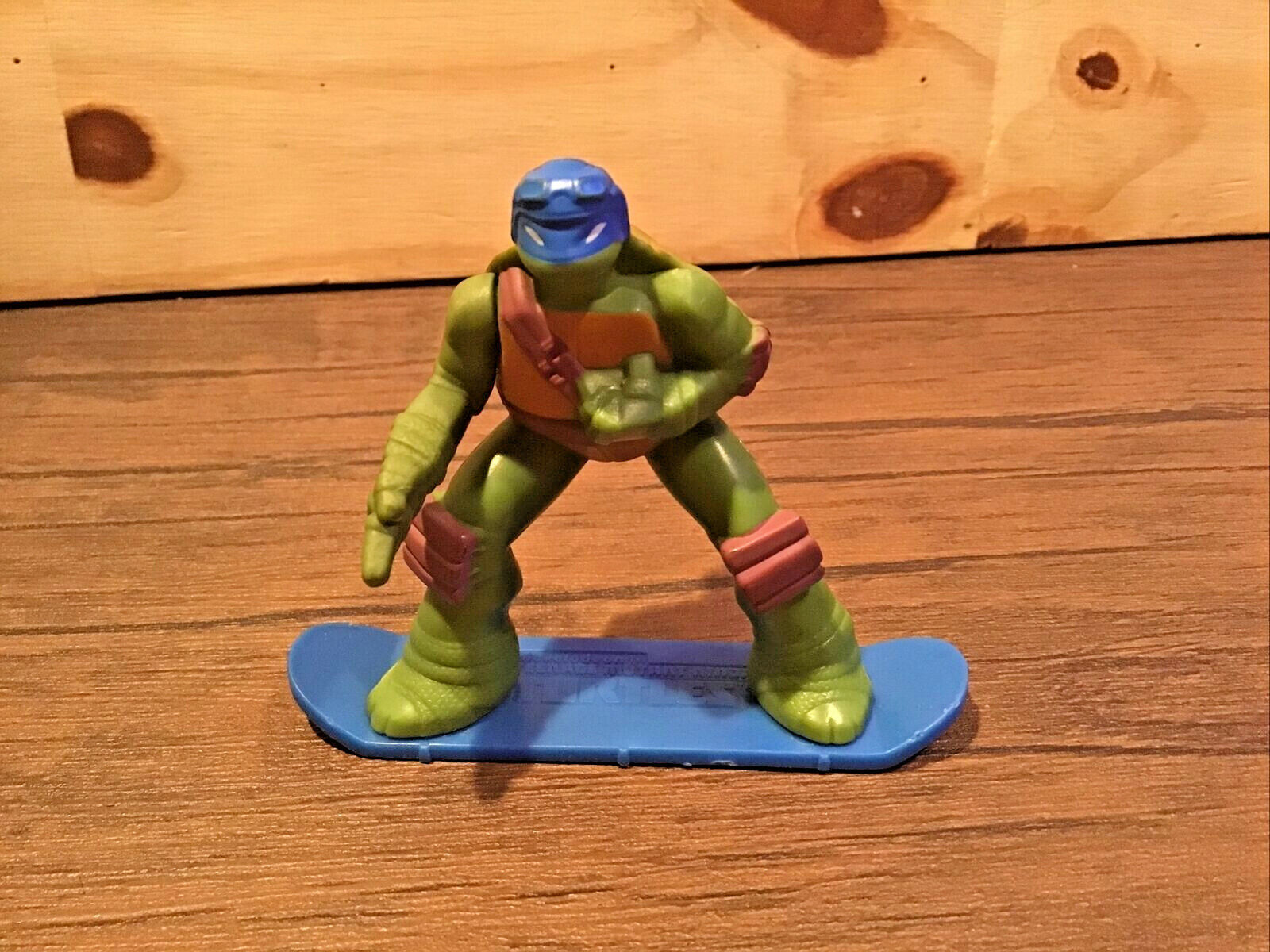 Teenage Mutant Ninja Turtle Leonardo McDonald Toy Skate Finger Board 2013 #2 - $6.12