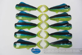 Artificial 8&quot; Mahi Dolphin Soft Plastic Bait Lure Natural Color Package of 10 - £39.11 GBP