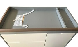 Infant Baby Changing Table Dresser w/ 3 Drawers & Cabinet Storage Station White image 5