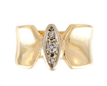 Diamond Women&#39;s Fashion Ring 14kt Yellow Gold 290884 - £279.84 GBP