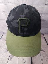 Pittsburgh Pirates Hat BWM Baseball Cap Black &amp; Grey Camo AT&amp;T Snapback - £9.30 GBP