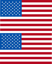 USA American Flag Decal 3M REFLECTIVE Stickers x 2 Exterior Decal Variou... - £3.88 GBP+
