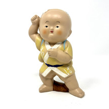 Hakata Doll Boy Karate Samurai Ninja Composition Kitsch Hand-painted Vintage 6”H - £12.13 GBP