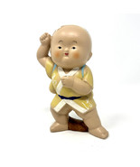 Hakata Doll Boy Karate Samurai Ninja Composition Kitsch Hand-painted Vin... - £12.20 GBP