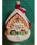 Dept 56 Ornament Night Before Christmas Blown Glass Ornament Village House - €19,75 EUR