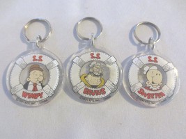 3 Popeye Characters Sweepea, Brutus, Wimpy Keychains - £19.67 GBP