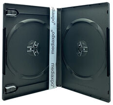 PREMIUM STANDARD Black Double DVD Cases (100% New Material) - $31.49 CAD+