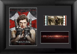 Resident Evil The Final Chapter 35mm Film Cell Display Signed Memorabili... - $17.71 CAD+