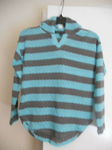 Derek Heart Girl hi/low multi-color striped drop shoulder l/sleeve hoodie    101 - £6.29 GBP