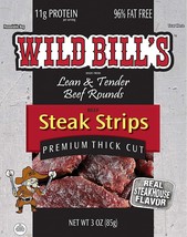 Wild Bill’s Steak Strips - Thick Cut Strips of Real Steak, 3 oz. Packs - $38.56+