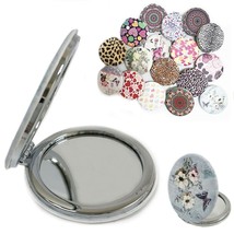 1 Compact Mirror 2 Sided Travel Makeup Portable Folding Handbag Purse Pocket - £10.95 GBP