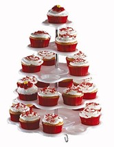 White Cupcake Holder Stand - Holds 27 cupcakes - £16.34 GBP